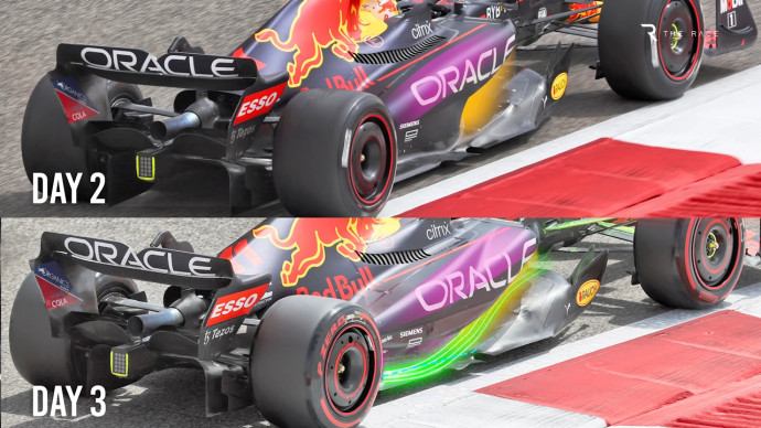 A Red Bull oldaldobozának frissített verziója – Fotó: The Race