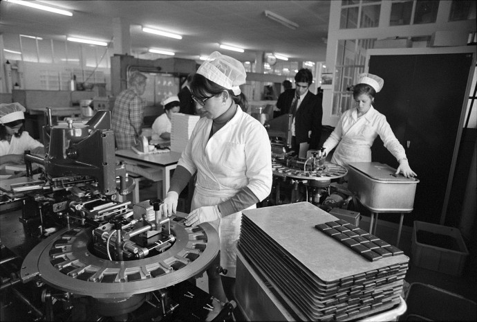 Grison AG csokigyár 1969-ben – Fotó: RDB / ullstein bild / Getty Images