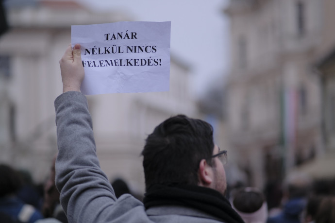 A szegedi tüntetés – Fotó: Bálint András