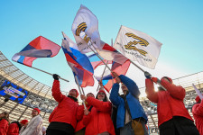 A Krím annektálásának nyolcadik évfordulóját ünneplő parádékat tartanak Oroszországban