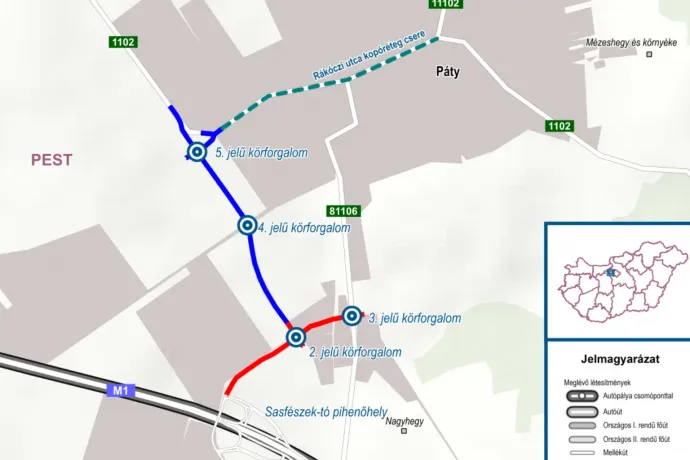 Két perc alatt elérhetik majd az M1-es autópályát a pátyiak