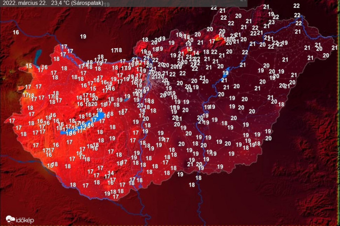 Zabar majdnem rekordot döntött: a hajnali -9,7 fok után napközben 19,8 fokot mértek