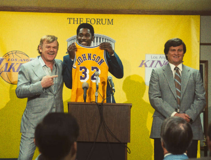 Jerry Buss, Magic Johnson és Jerry West a Winning Time-ban Fotó: HBO