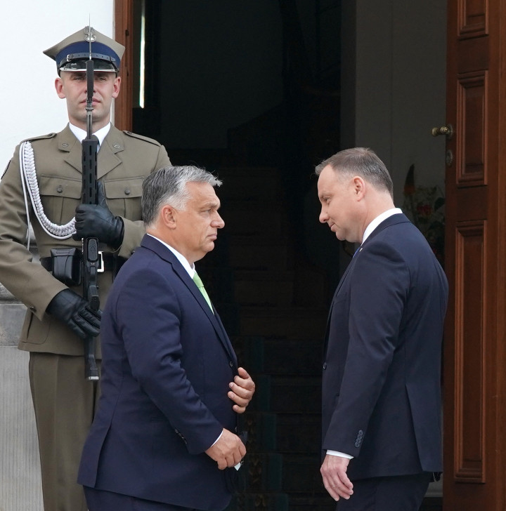 Orbán és Duda 2020-ban, Varsóban – Fotó: Janek Skarzynski / AFP or licensors