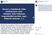 Valaki hónapokig építgette a „deakdanielemez” nevű Insta-oldalt, majd hirtelen kormánykritikus tartalmakkal pakolta tele