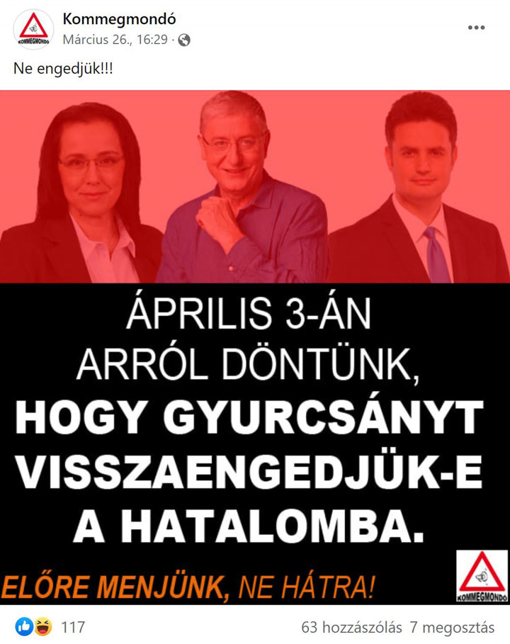 Forrás: Kommegmondó / Facebook