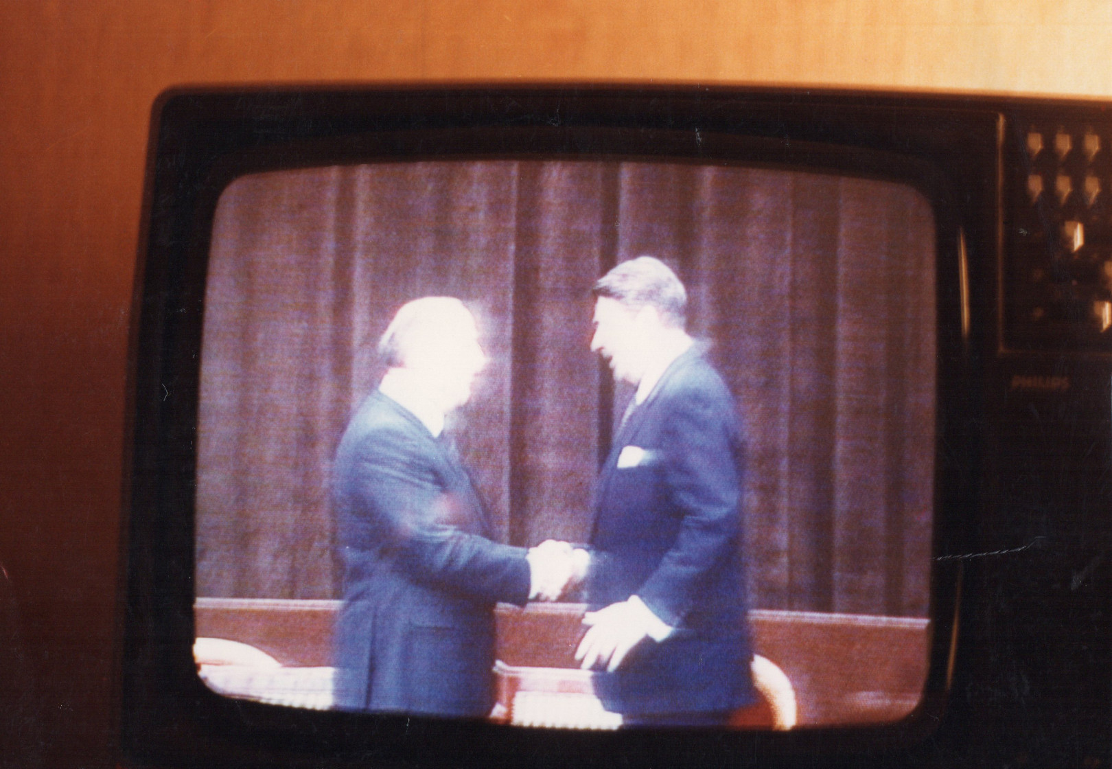 Mihail Gorbacsov szovjet pártfőtitkár és Ronald Reagan amerikai elnök reykjavíki találkozója 1986-ban – Fotó: Hórusz Archívum / Kardos Sándor