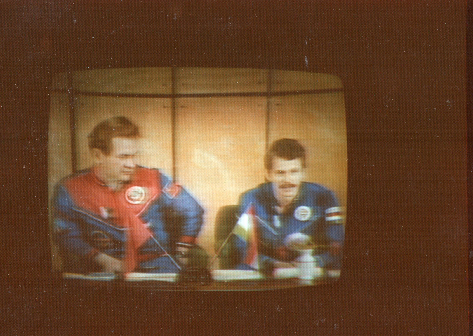 Valerij Kubaszov és Farkas Bertalan az 1980-as űrrepülés után – Fotó: Hórusz Archívum / Kardos Sándor