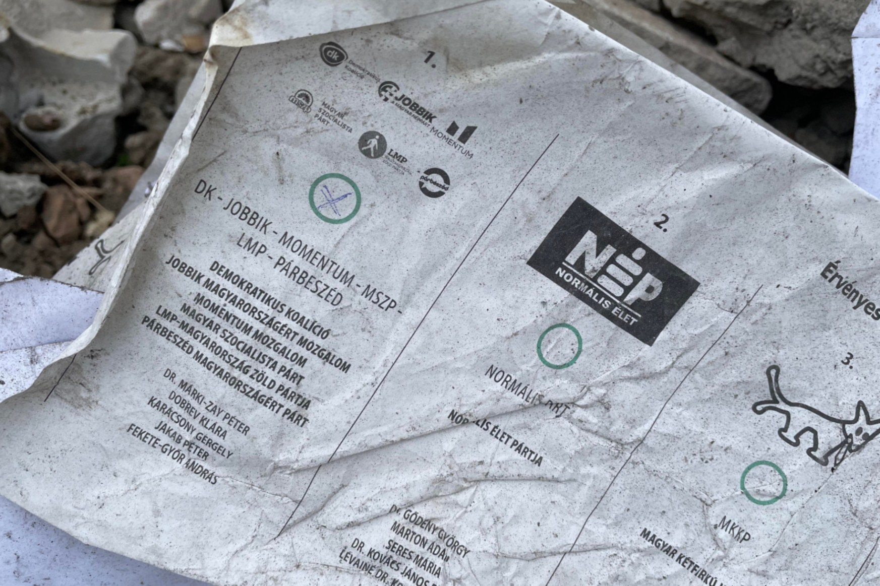 Thrown out Hungarian mail-in ballots found near Târgu Mureș, Romania.