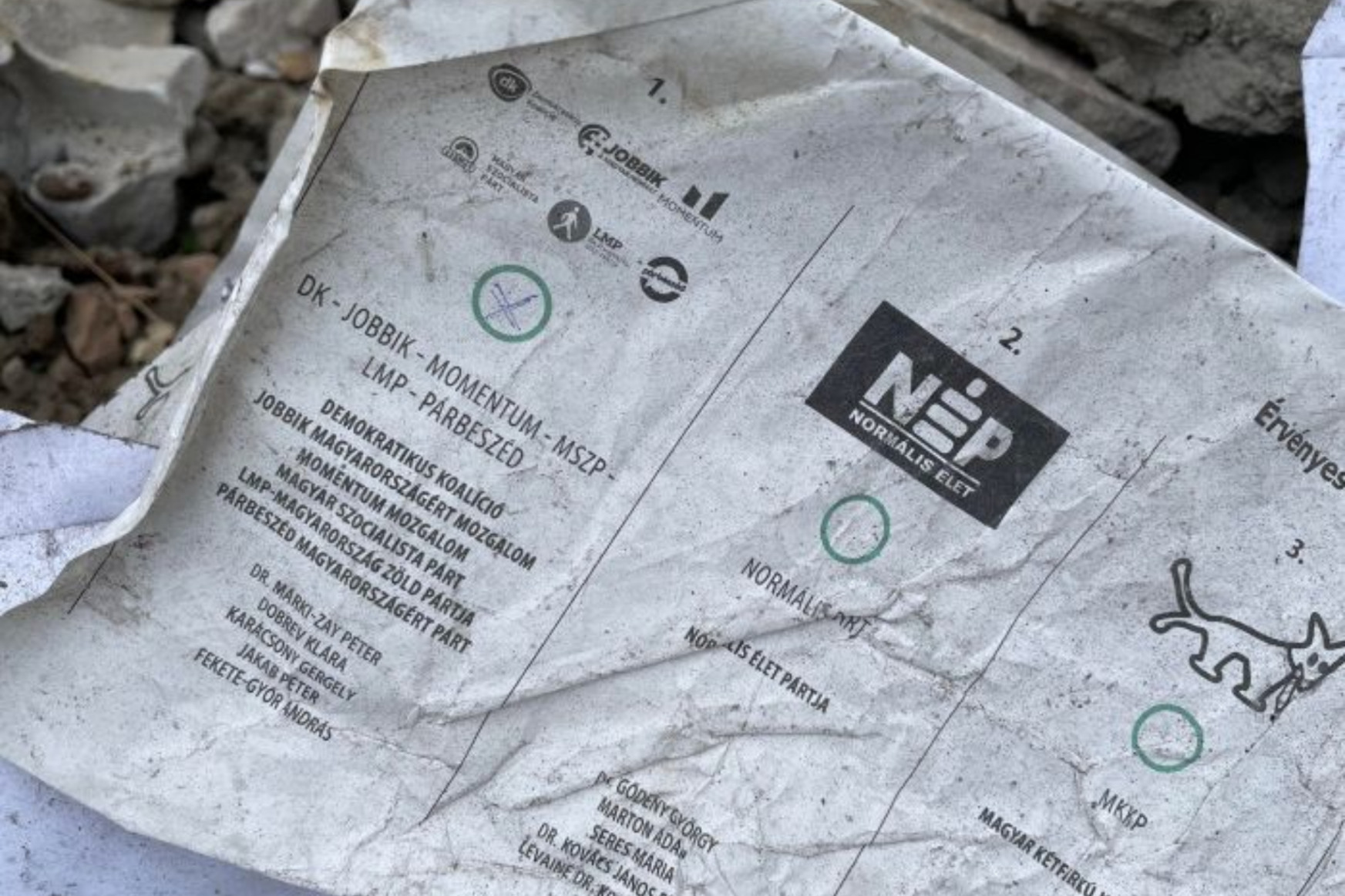 Kidobott levélszavazatokat találtak Marosvásárhely mellett
