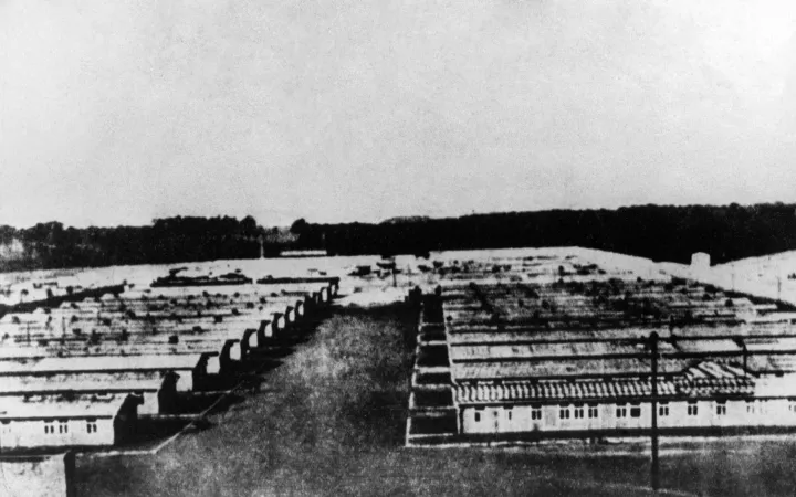 A ravensbrücki koncentrációs tábor 1945-ben – Fotó: Keystone-france / Getty Images