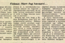 Nem fog havazni, menj el szavazni, üzente a Fidesz 1990-ben