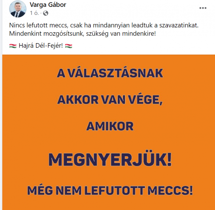 Forrás: Varga Gábor Facebook