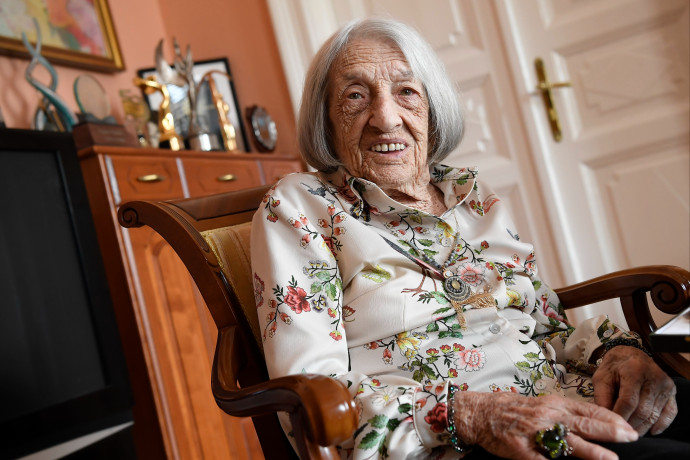 Kitüntették a 101 éves Keleti Ágnes olimpiai bajnokot