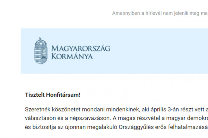 Orbán a járványinfós emailcímeken ígéri, a kormányára az is számíthat, aki nem rá szavazott
