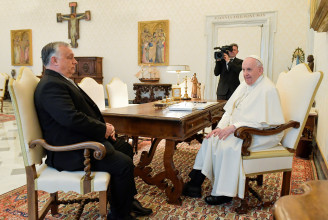 Orbán Viktor a pápánál járt