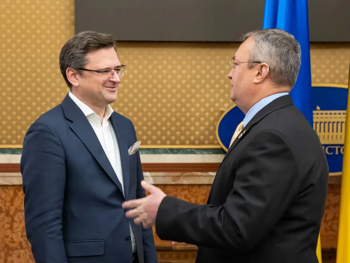 Dmitro Kuleba és Nicolae Ciucă – Fotó: gov.ro