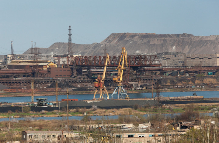 Az Azovsztal acélgyár 2022. április 22-én – Fotó: Alexander Ermochenko / Reuters