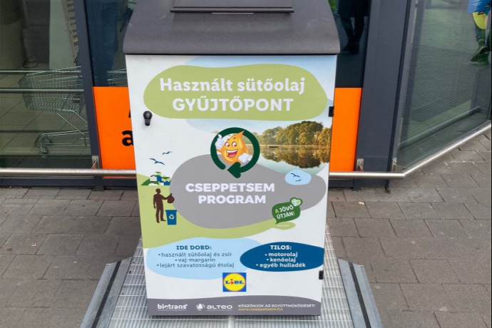 Már a Lidl és a Tesco üzleteinél is le lehet adni a használt sütőolajat
