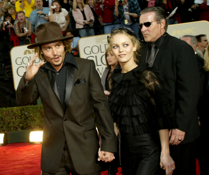 Johnny Depp és Vanessa Paradis 2004-ben a Golden Globe-gálán – Fotó: Anne Cusack / Los Angeles Times / Getty Images