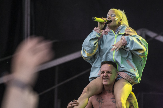 A Die Antwoord egy 2017-es odensei fellépésen – Fotó: Helle Arensbak / Fotojournalist Helle Arensbak / AFP