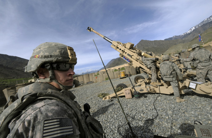 Az M777-es tarack afganisztáni bevetésen – Fotó: Liu Jin/AFP