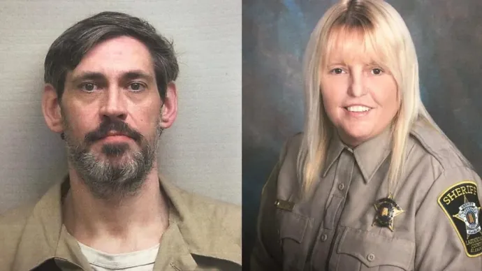 A fogvatartott, Casey White és a javítótiszt, Vicki White – Forrás: Lauderdale County Sheriff's Office