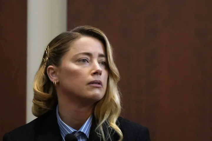 Amber Heard a szerdai tárgyaláson – Fotó: Elizabeth Frantz / AFP