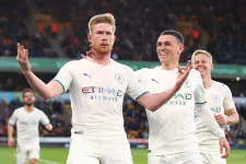 Négy gólt rúgott Kevin de Bruyne, és még Haalandnak is üzent a gólörömével