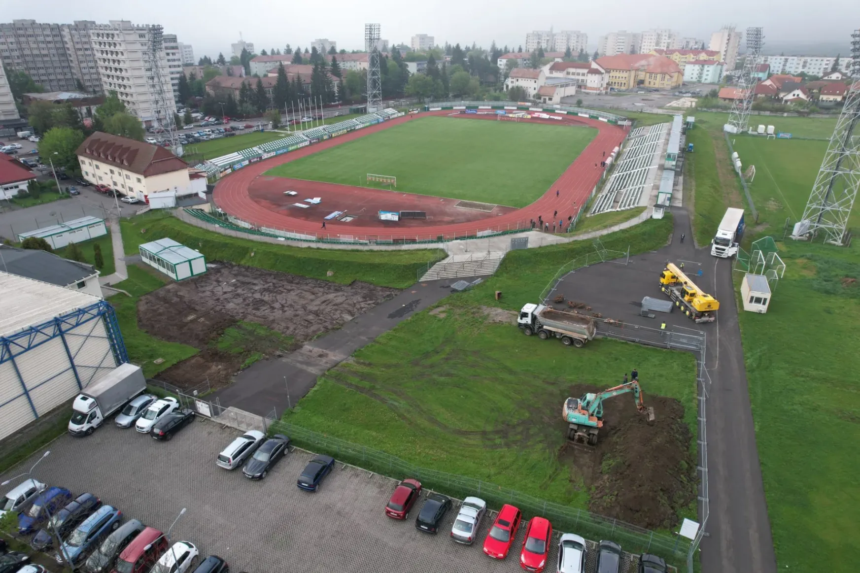 Elkezdődött a skatepark építése Sepsiszentgyörgyön