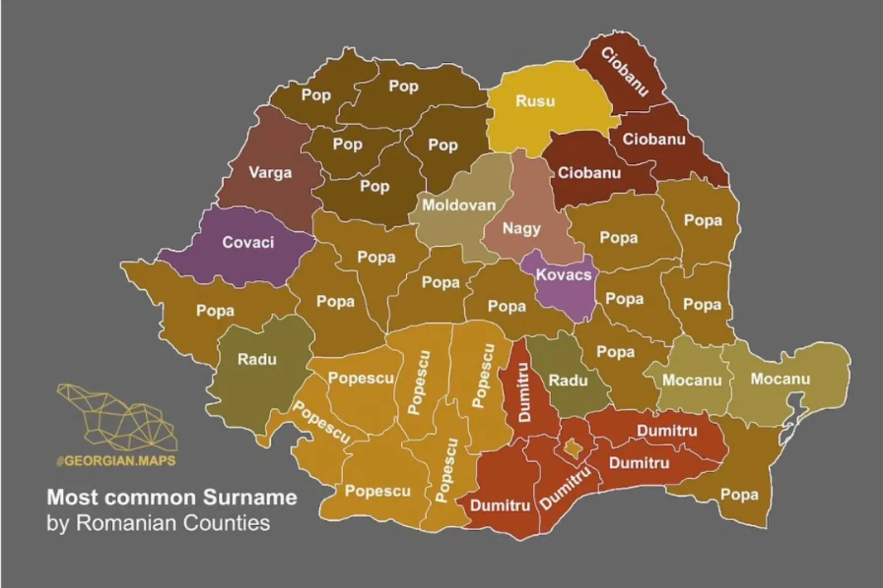 „Popország”: ezekből a vezetéknevekből van a legtöbb Románia megyéiben
