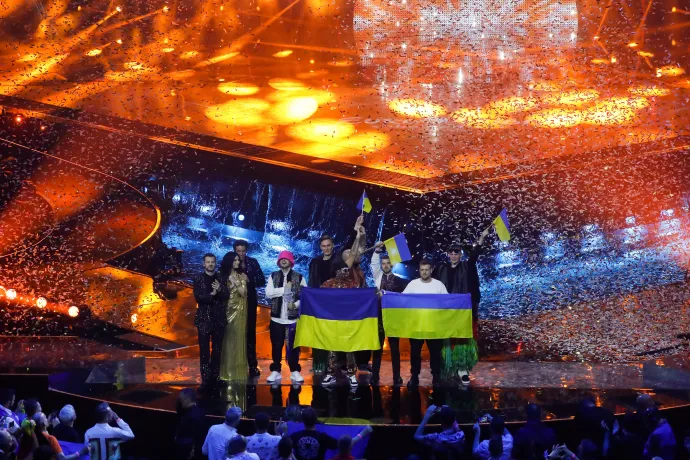 A 2022-es Euróvíziós Dalfesztivált megnyerő Kalush Orchester – Fotó: Yara Nardi / Reuters