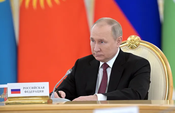 Putyin a tanácskozáson – Fotó: Aleksey Nikolskyi / AFP