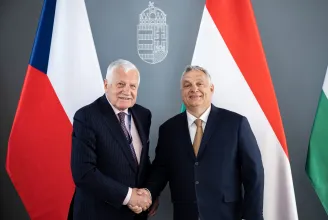 Orbán Viktor Václav Klaus volt cseh államfővel találkozott csütörtökön