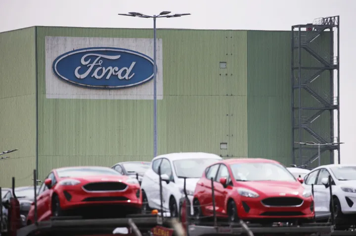 A Ford kölni üzeme 2021. május 3-án – Fotó: Oliver Berg / AFP