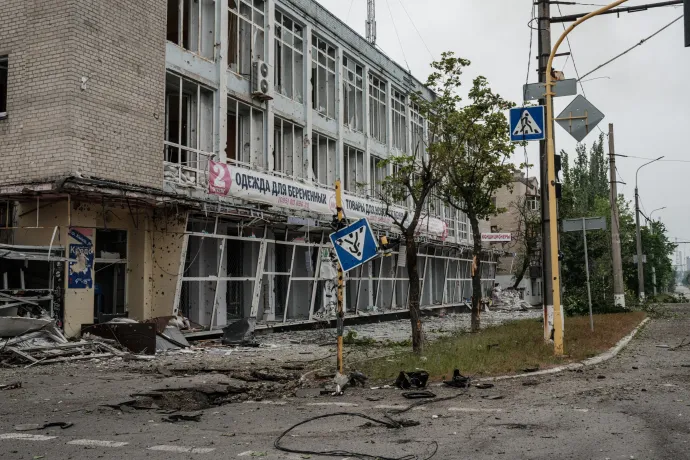 Lerombolt épület Szeverodonyeckben – Fotó: Yasuyoshi Chiba / AFP or licensors