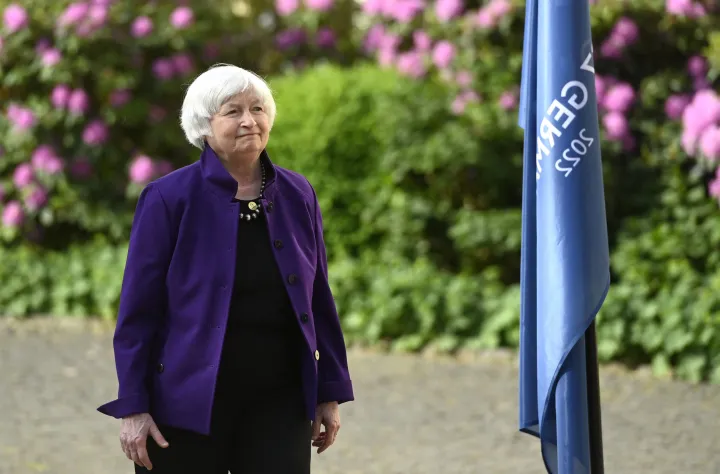 Janet Yellen amerikai pénzügyminiszter – Fotó: Ina Fassbender / AFP or licensors
