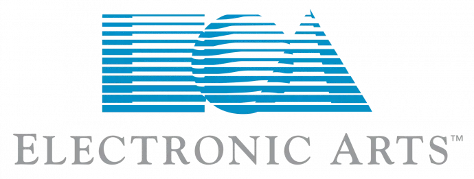 A Electronic Arts legendás „kocka–gömb–piramis” logója, amit a cég 1999-ig használt – Forrás: Wikipedia