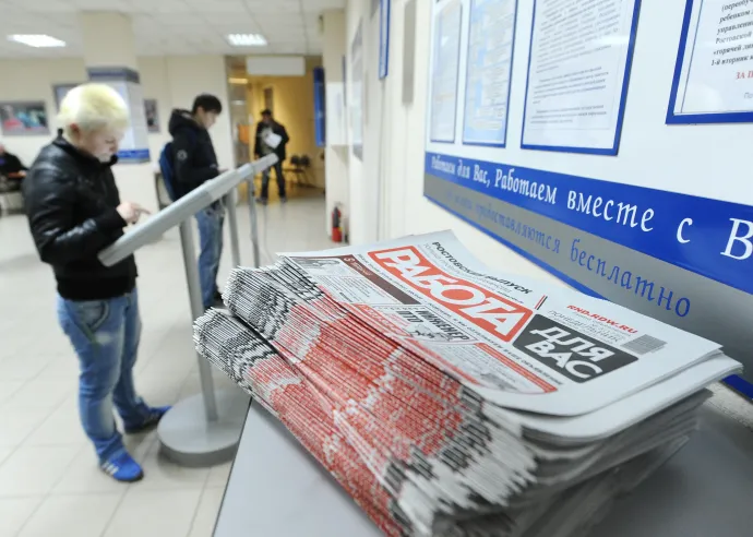 Munkaügyi központ a Don menti Rosztovban – Fotó: Sergey Pivovarov / RIA Novosti / AFP