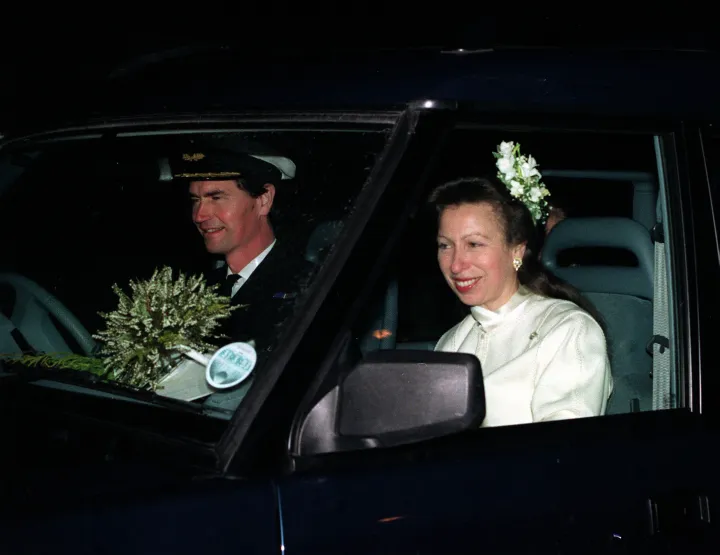Tim Laurence és Anna hercegnő az esküvőjük napján 1992. december 12-én – Fotó: Pa / Getty Images