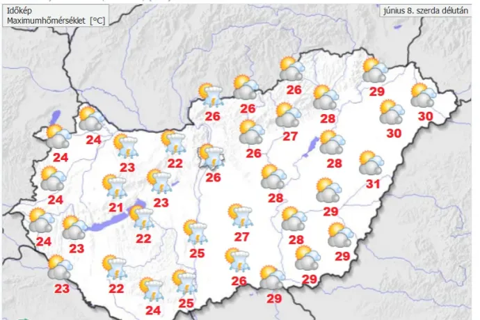 Jön a hidegfront, holnapra keressék elő az esernyőt