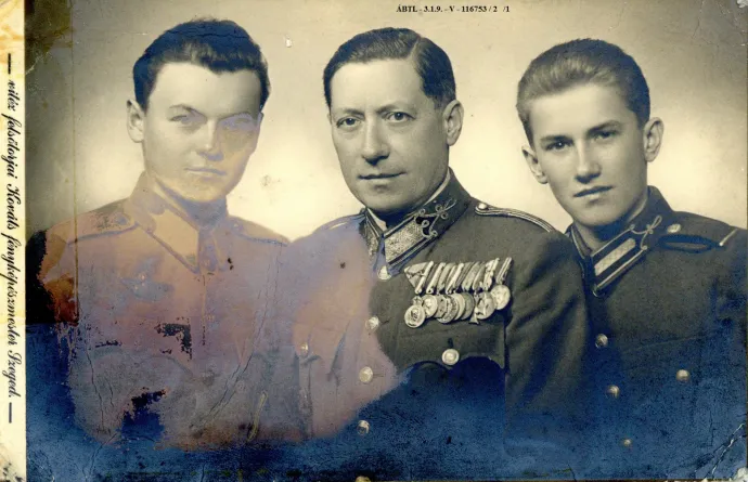 Tamásy Iván alezredes (a képen középen két fiával) – Forrás: Állambiztonsági Szolgálatok Történeti Levéltára