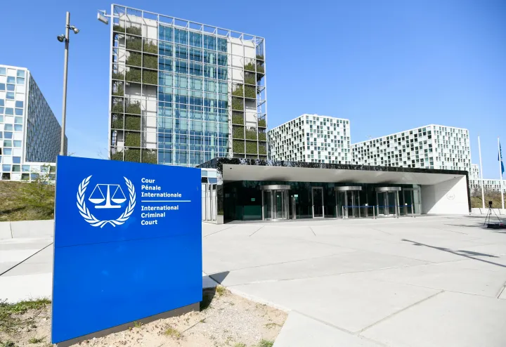 A Nemzetközi Büntetőbíróság épülete Hágában 2021. március 31-én – Fotó: Piroschka Van De Wouw / Reuters