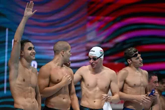 Úszó-vb: harmadik helyről várja a döntőt a magyar férfi gyorsváltó