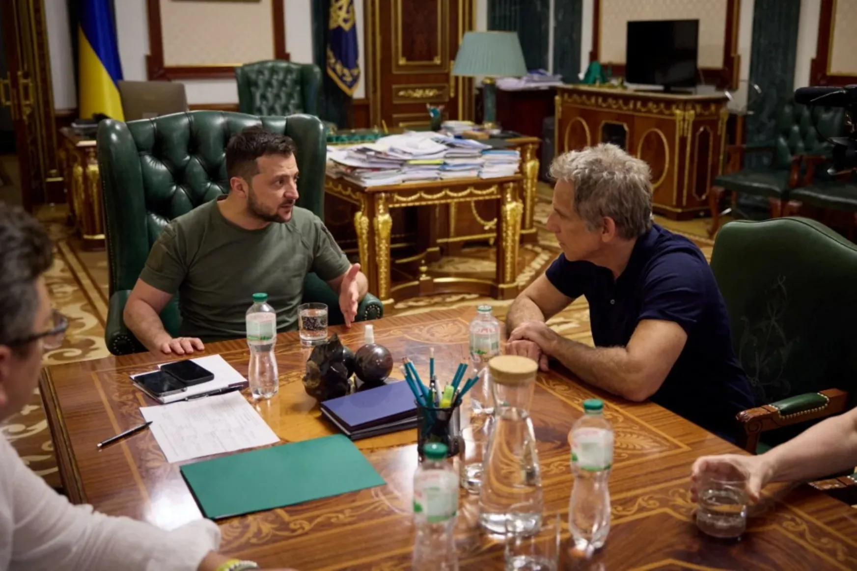 Ben Stiller találkozott hősével, Volodimir Zelenszkij ukrán elnökkel