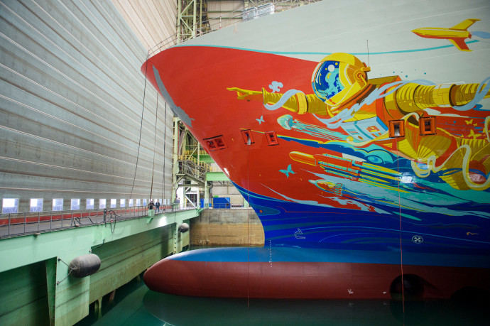 A világ legnagyobb óceánjáróját építették, máris hajóroncs lesz belőle