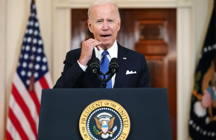 Joe Biden beszédet mond 2022. június 24-én – Fotó: Mandel Ngan / AFP 