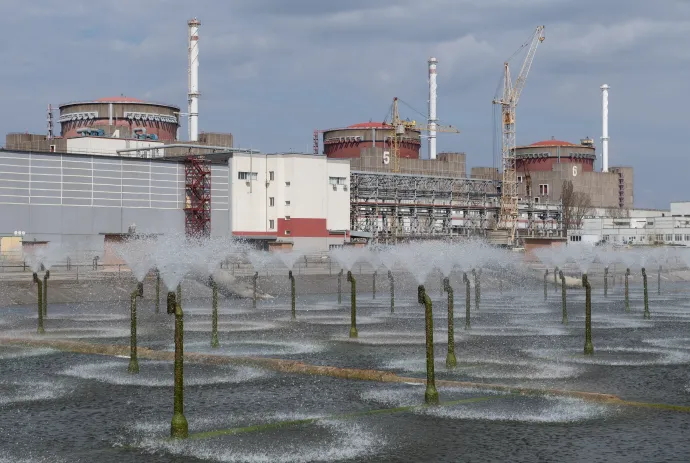 A zaporizzsjai erőmű 2022. április 5-én – Fotó: Sputnik / AFP