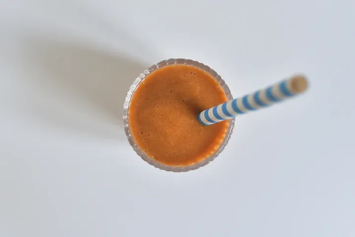 Ez a sárgabarackos, jégkockás módszerrel készült – Fotó: Ács Bori / Telex