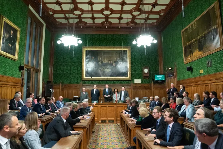 Sir Graham Brady bejelenti a tory frakció bizalmi szavazásának eredményét 2022. június 6-án – Fotó: Stefan Rousseau / PA Images / Getty Images